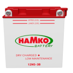 Hamko 12N5-3B Motorcycle Battery - Conventional