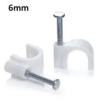 6mm Cable Clip  ( 100Pcs )
