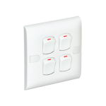 Super Star Slim Four Gang One Way Switch