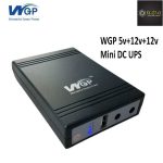 WGP Mini UPS for wifi router 8hrs power backup (5+12+12 Volts 3 Output)