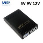 WGP Mini UPS for wifi router 8hrs power backup-10400MAH Battery (5+09+12 Volts 3 Output)