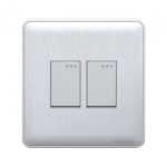 WG2GS1W (WHITE) 2 Gang Switch-1way