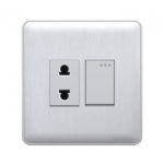 WG2PSW (WHITE) 2 Pin Socket with Switch