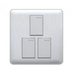 WG3GS1W (WHITE) 3 Gang Switch-1way