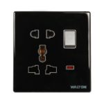 WC5PS 5 Pin Socket with Switch - Crystal Series