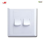 CLICK-ASTER-2 GANG 1 WAY SWITCH