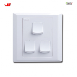 CLICK-ASTER-3 GANG 1 WAY SWITCH