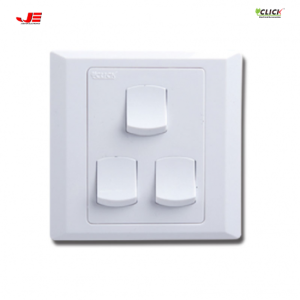 CLICK-ASTER-3 GANG 1 WAY SWITCH – Jubayer Electronics