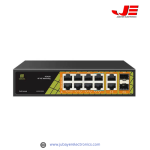 GENATA GNT-P1012G6 8 Port Gigabit PoE Switch 2 Uplink 2 SFP